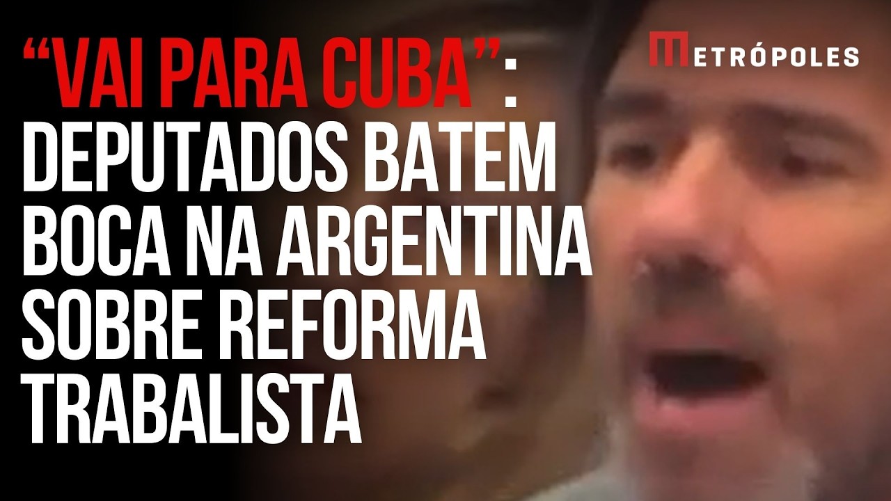 Deputados batem boca durante análise da reforma trabalhista de Milei