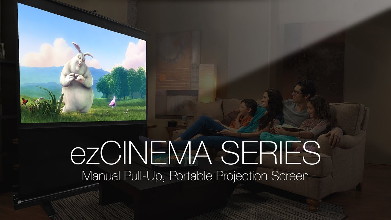 ✅ Elite Screens ezCinema Series Portable Pull-Up Projection Screen