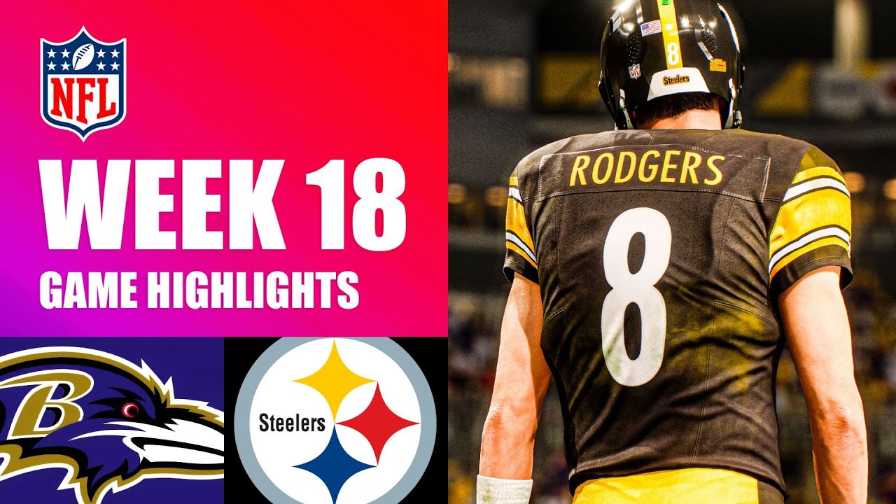 Ravens vs. Steelers Week 18 - Madden 26 Simulation Highlights