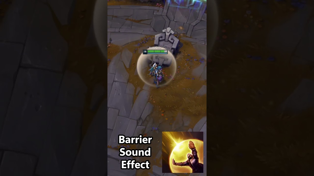 Barrier Sound Effect #leagueoflegends #lol #lolclips #sound #soundeffect #spell #jinx #testing #new