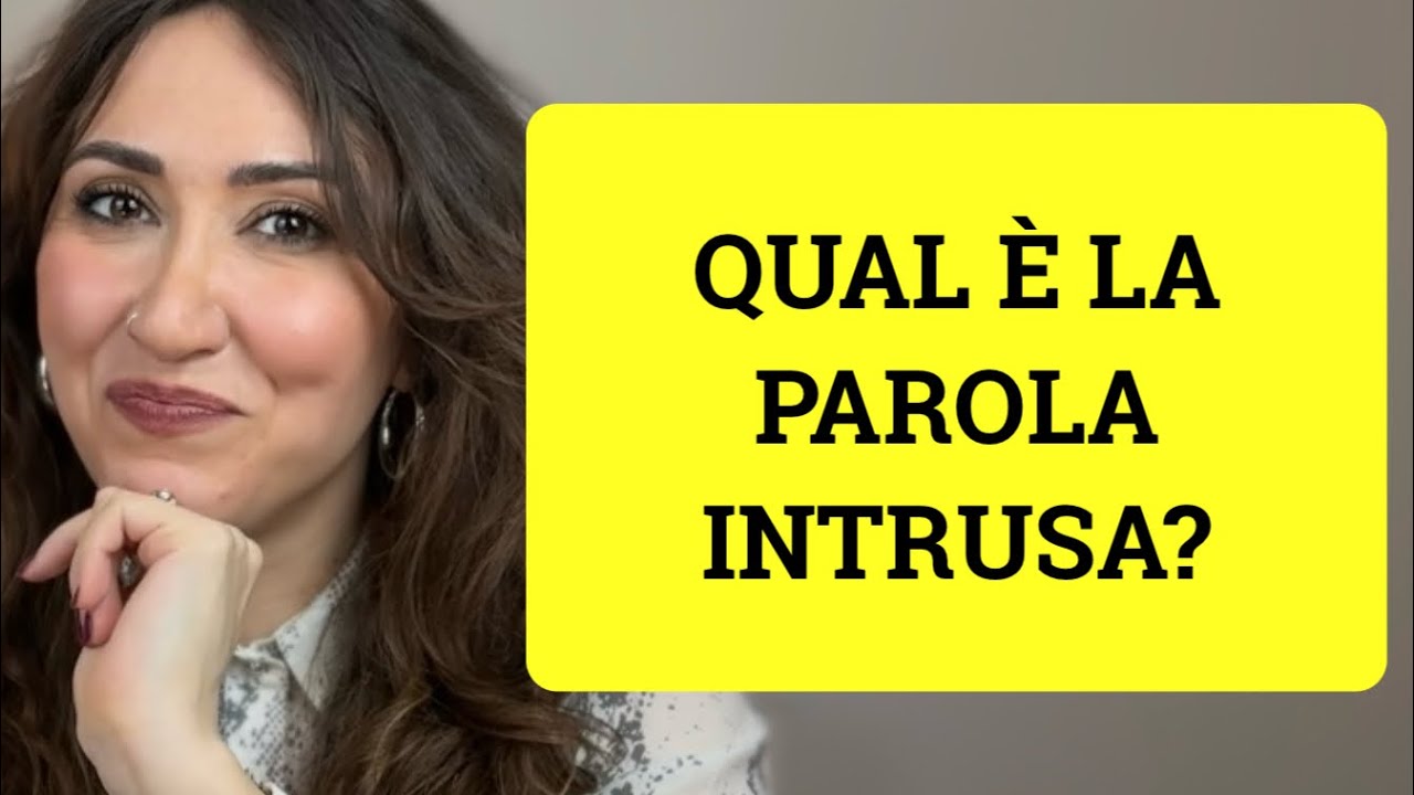 Trova La Parola Intrusa | Miriam Romeo English Coach