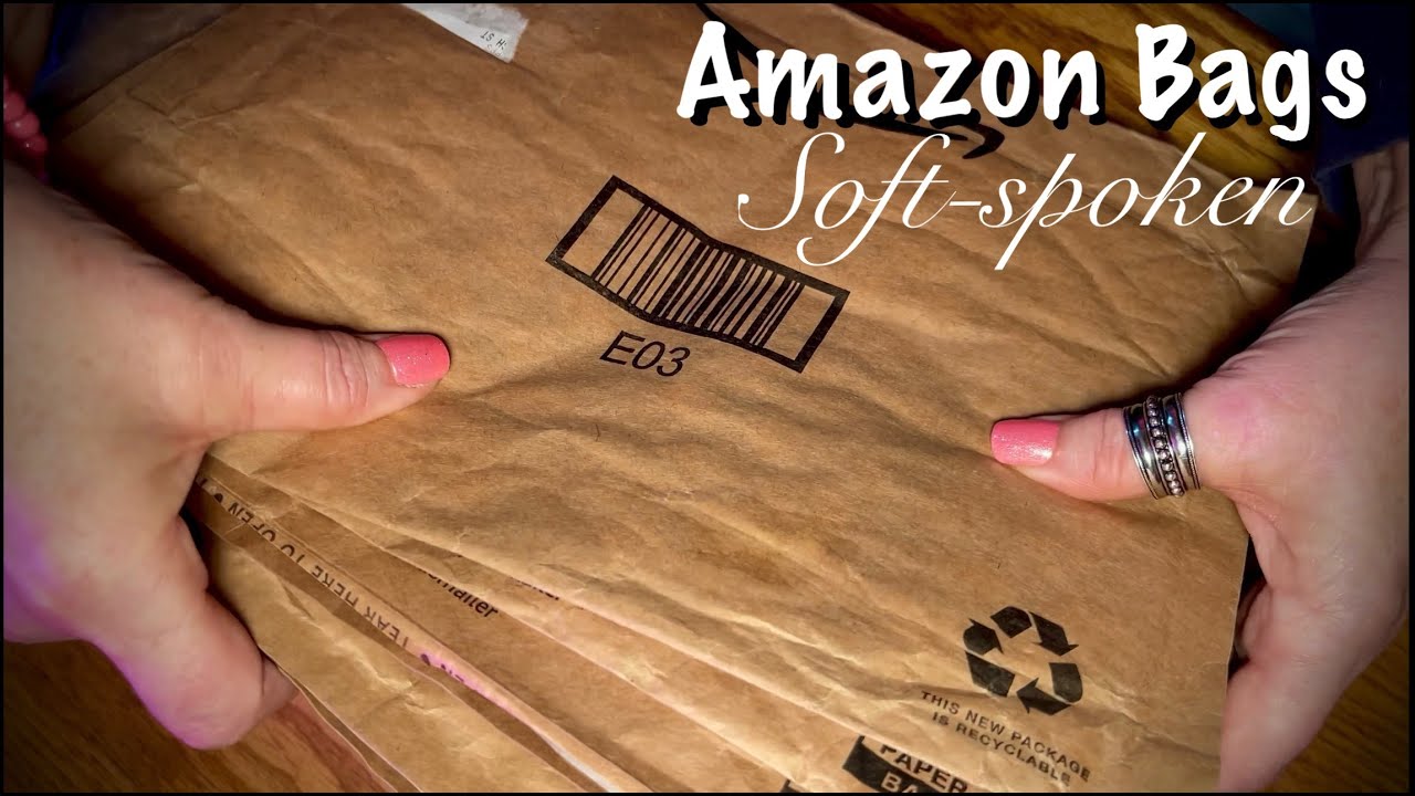 ASMR Request (Soft-spoken) Paper only/Amazon Bags/Recycled paper crinkles/Looped 1X for length.