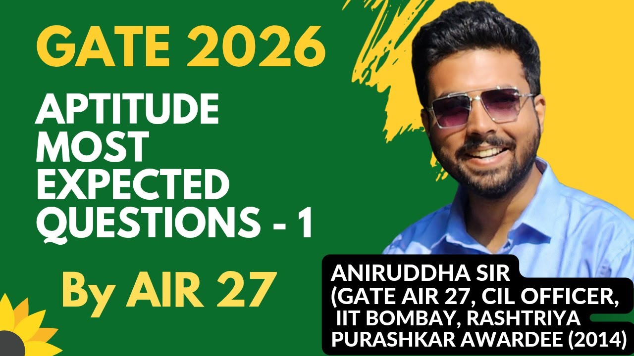 GATE 2026 Aptitude : Most Expected Questions @TheCivilGuruji #gate2026 #aptitude #iitguwahati #psu