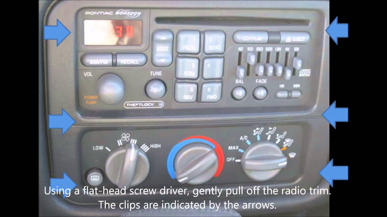 1996-2002 Pontiac Firebird aux adapter installation (Isimple PXDX)