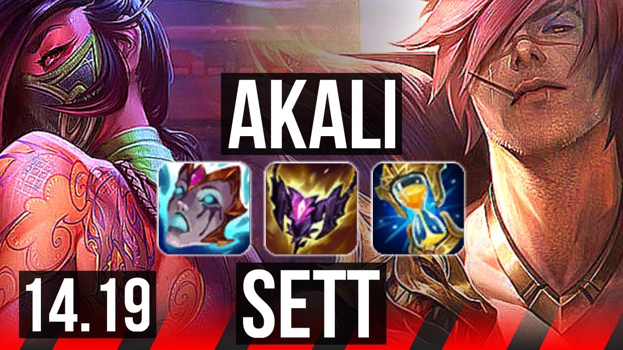 AKALI vs SETT (TOP) | 7 solo kills, 47k DMG, 600+ games | EUW Master | 14.19