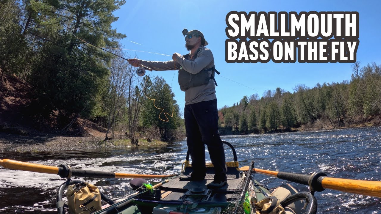 Big Prespawn Smallmouth - River style on the fly