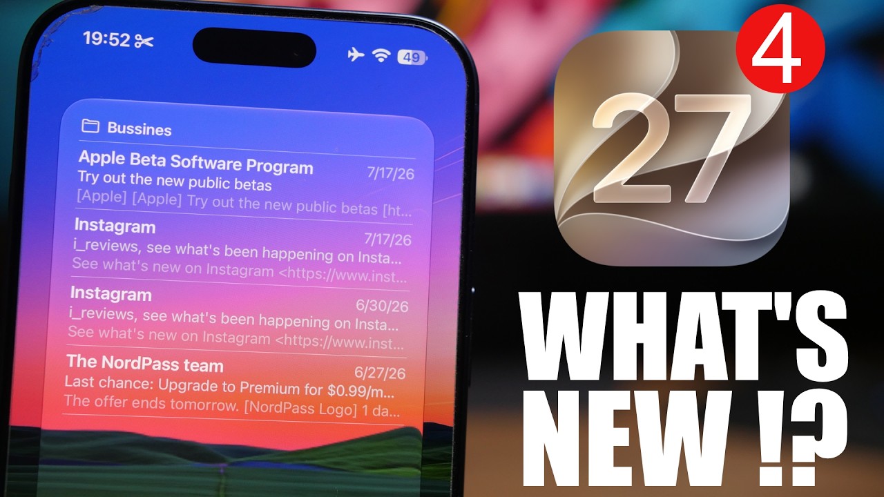 iOS 27 Beta 4 - Everything New in Under 4 Minutes !