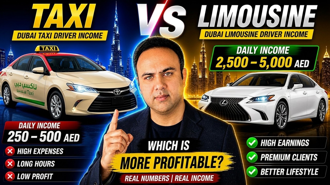 Dubai Taxi vs. Limousine: Which is More Profitable? | Income Comparison