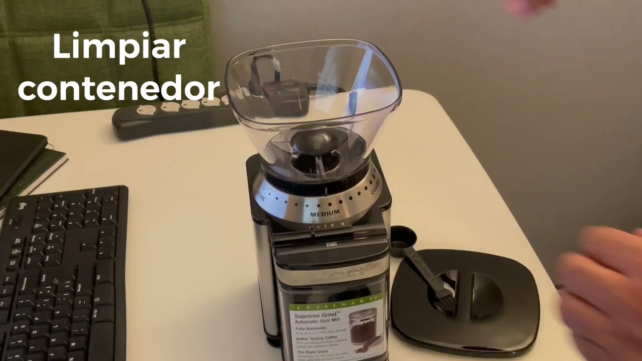 Tutorial Molino de café Cuisinart modelo Supremo