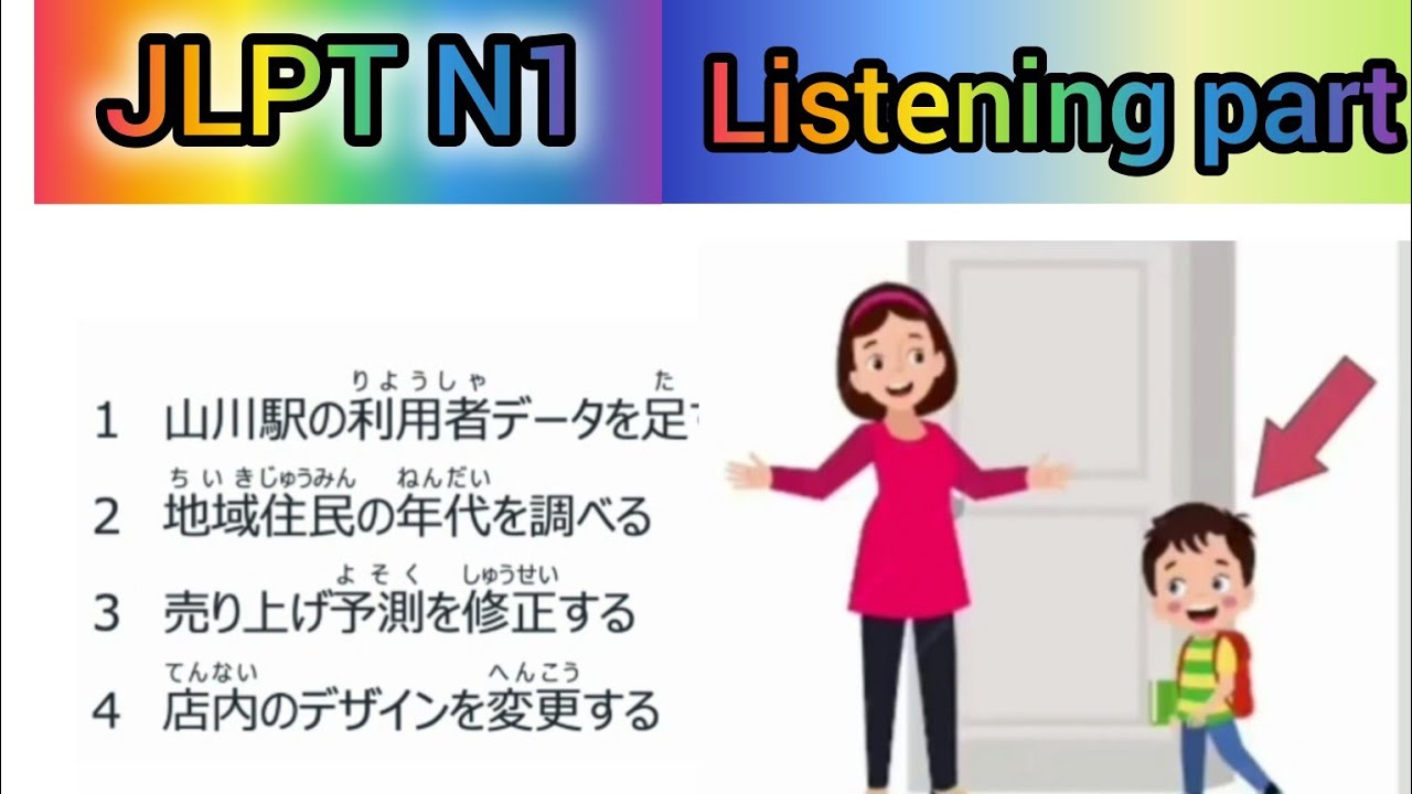 JLPT N1 Listening part practice with answer