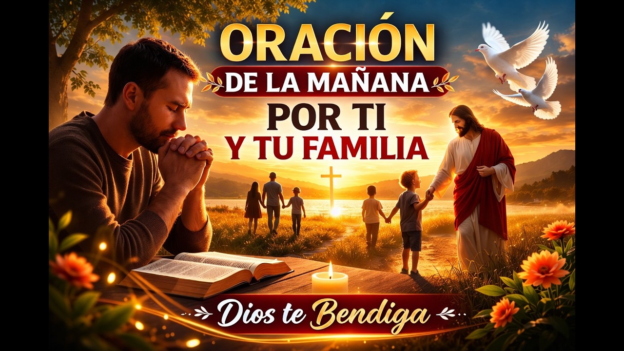 ORACIÓN DE LA MAÑANA 🙏 Pide por tu Familia y por Ti | Comienza el Día con Dios