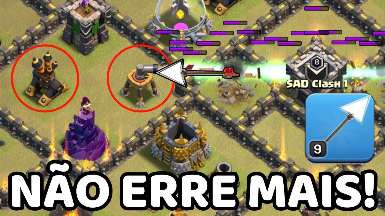 Aprenda a Como Acertar a Flecha Gigante da Rainha Arqueira no Clash of Clans.