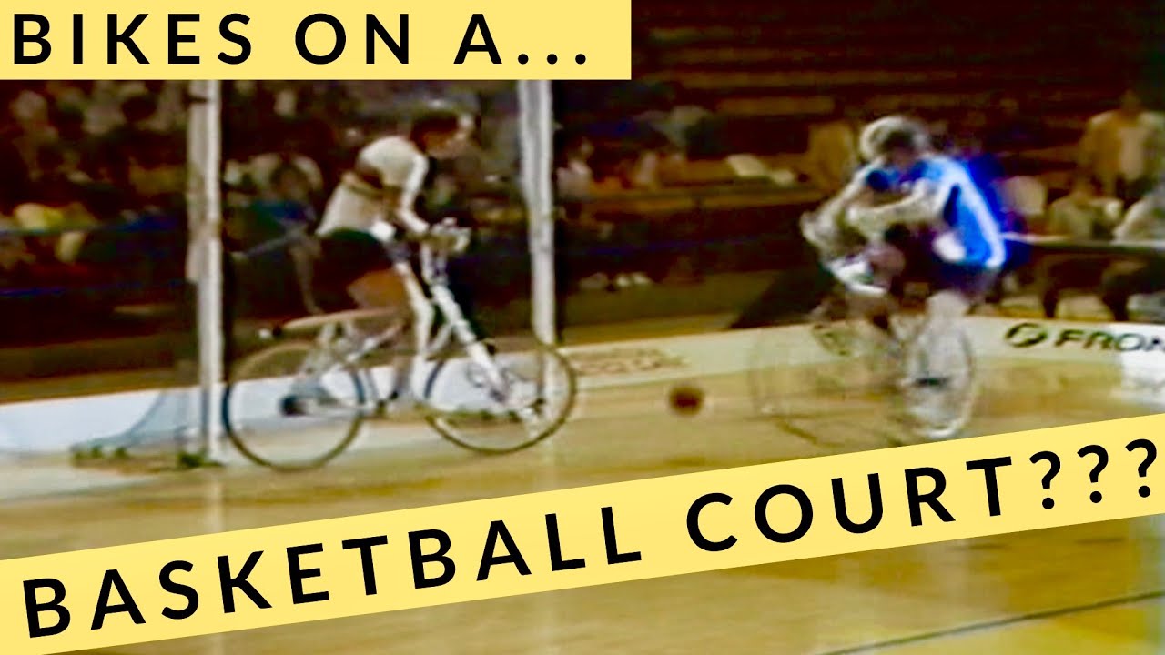 Cycleball (bike soccer on b-ball court) rare US appearance, Coors Classic