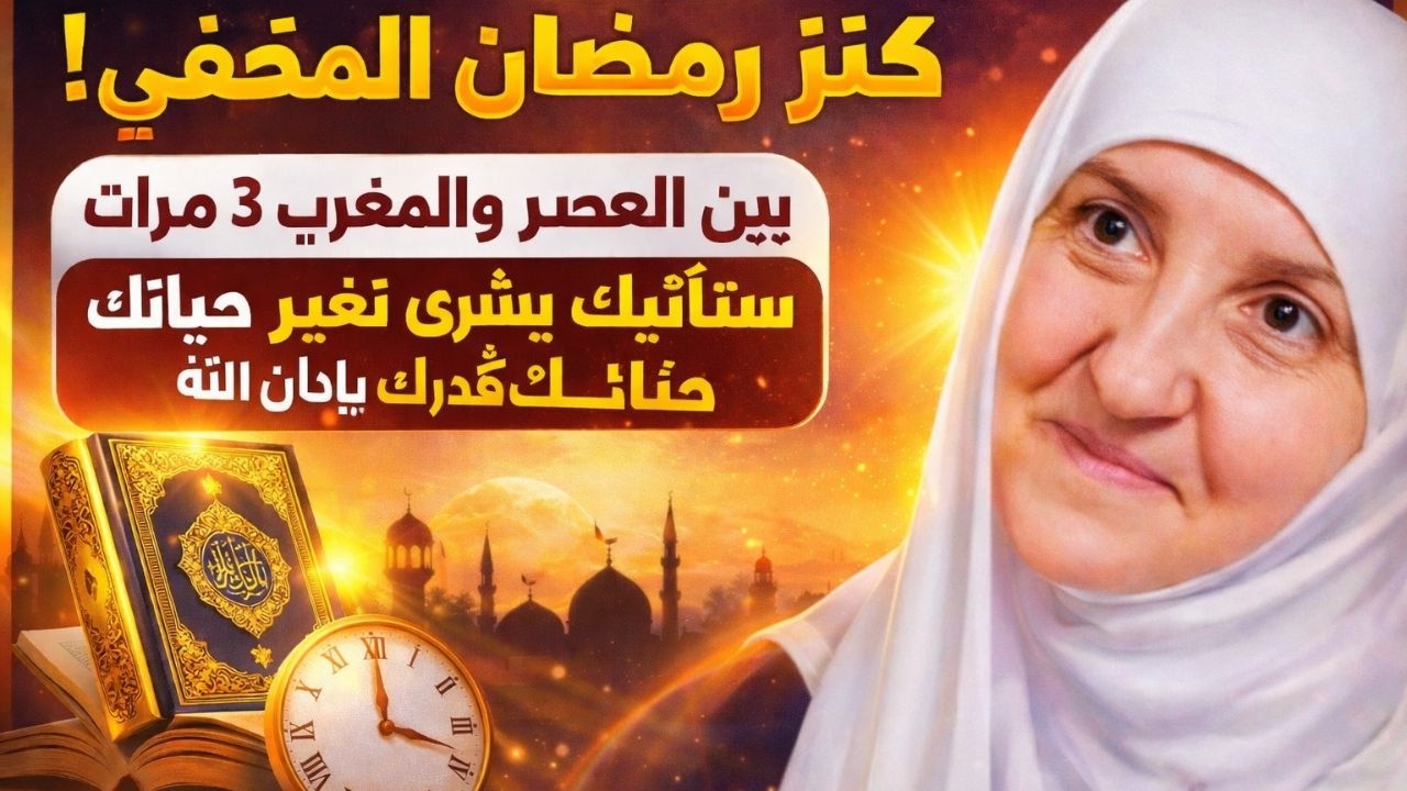كنز رمضان المخفي! بين العصر والمغرب 3 مرات ستأتيك بشرى تغيّر حياتك وقدرك بإذن الله,هيفاء يونس