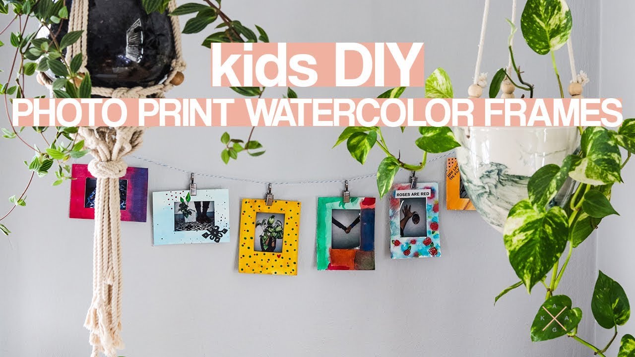 DIY | Instax Mini Photo Print Watercolor Frames | Chatty DIY