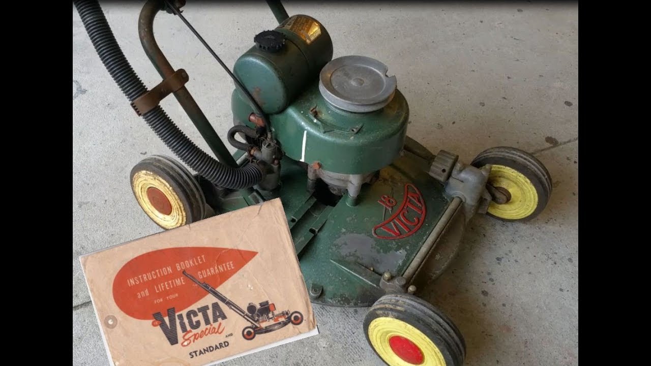 The 1959 Classic Victa 18 Model 5 Lawn Mower - With Books!