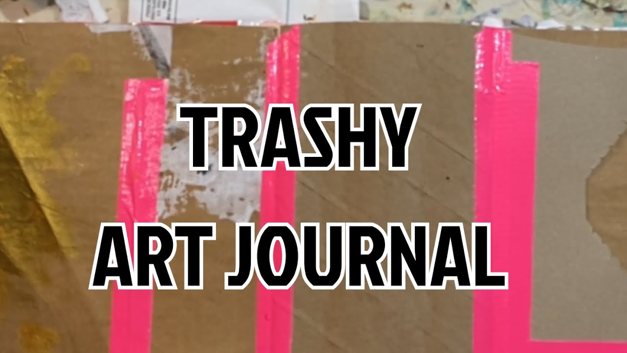 ART JOURNAL FROM TRASH: PINK DUCT TAPE 1