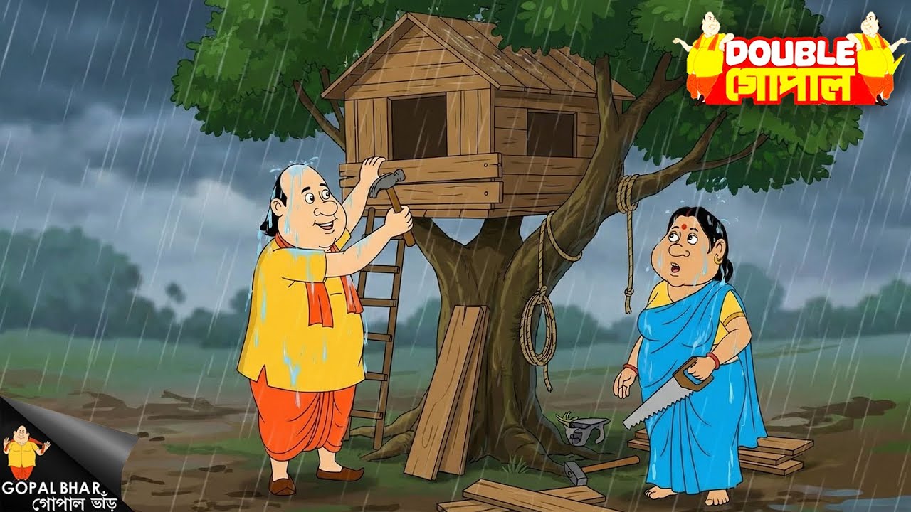গোপাল দাদা বৃষ্টির মধ্যে একটা গাছের ঘর বানালেন | Gopal Bhar | গোপাল ভর | New Episode 2026
