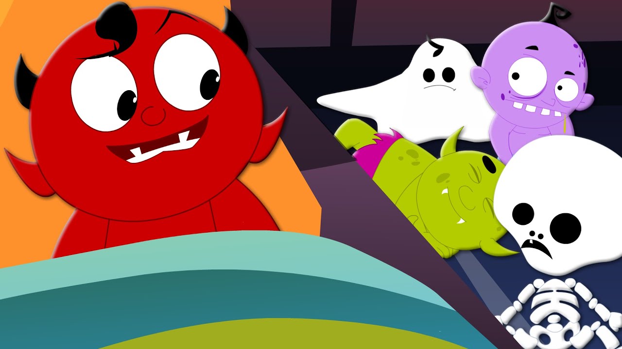 Halloween Ten In The Bed | Scary Nursery Rhymes | Childrens And Baby Songs