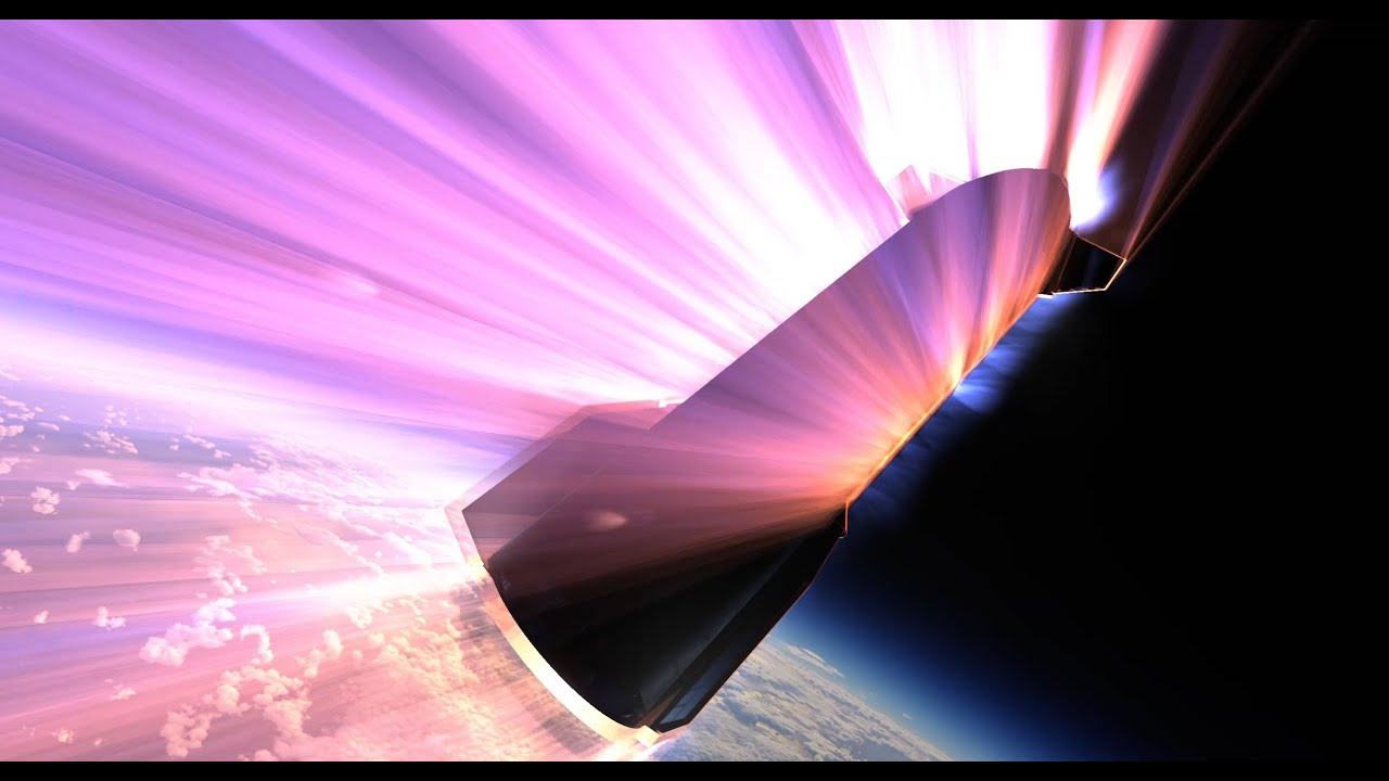Starship Reentry and Splashdown KSP