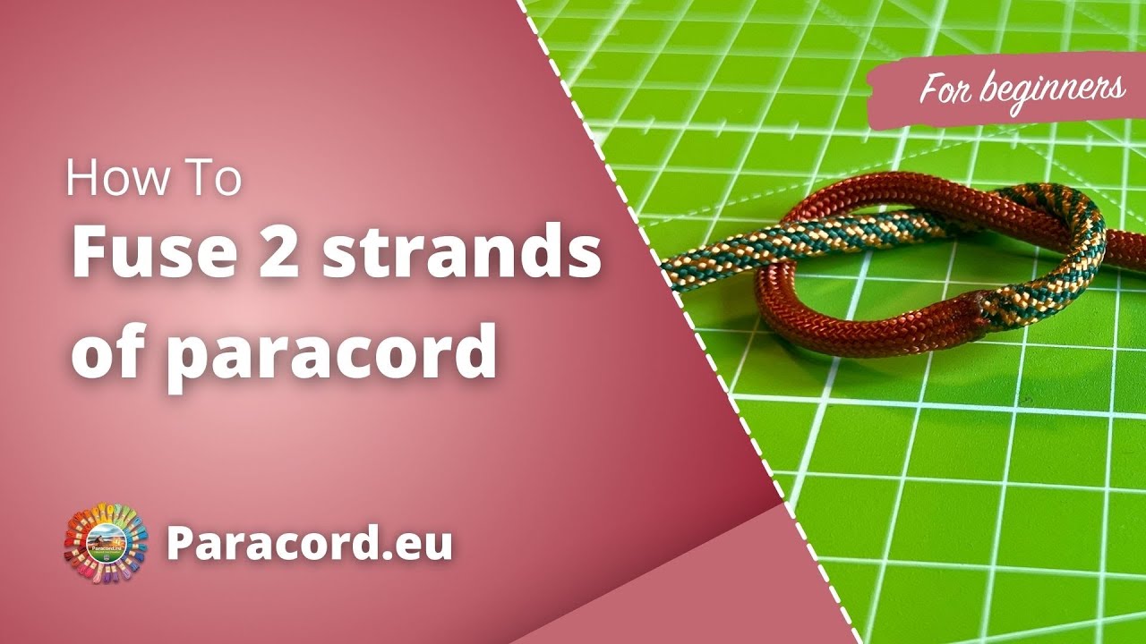 Easy way to join paracord ends together | Paracord basics | Tutorial for beginners