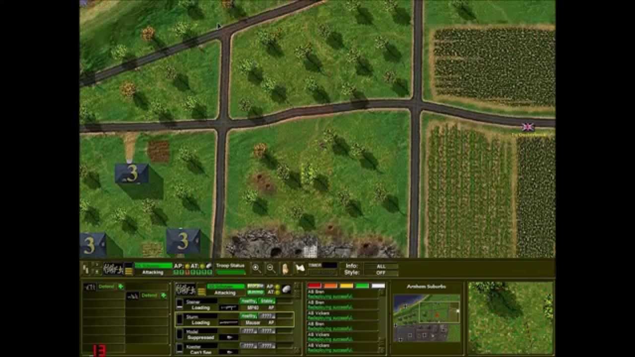 Close Combat 2 - A Bridge Too Far - Hard Campaign - Allies - Day 1 - Arnhem