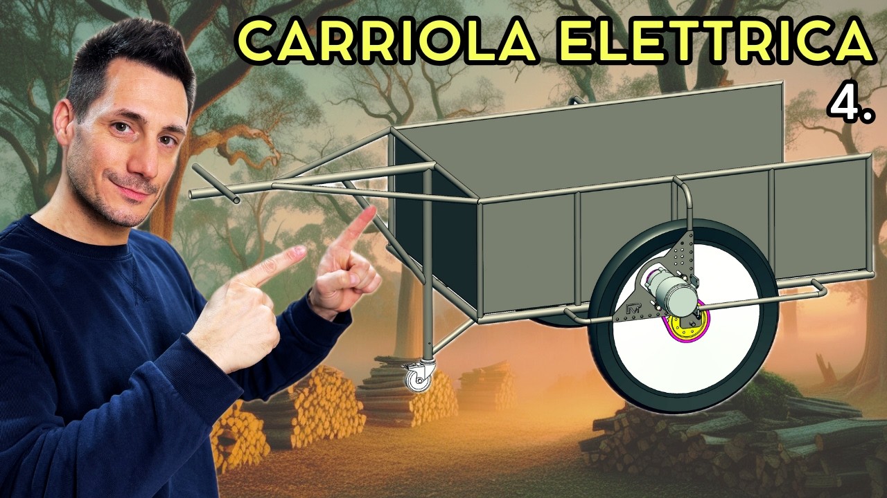 COSTRUISCO UNA MEGA CARRIOLA ELETTRICA EP.4  #electricmotor #carriola