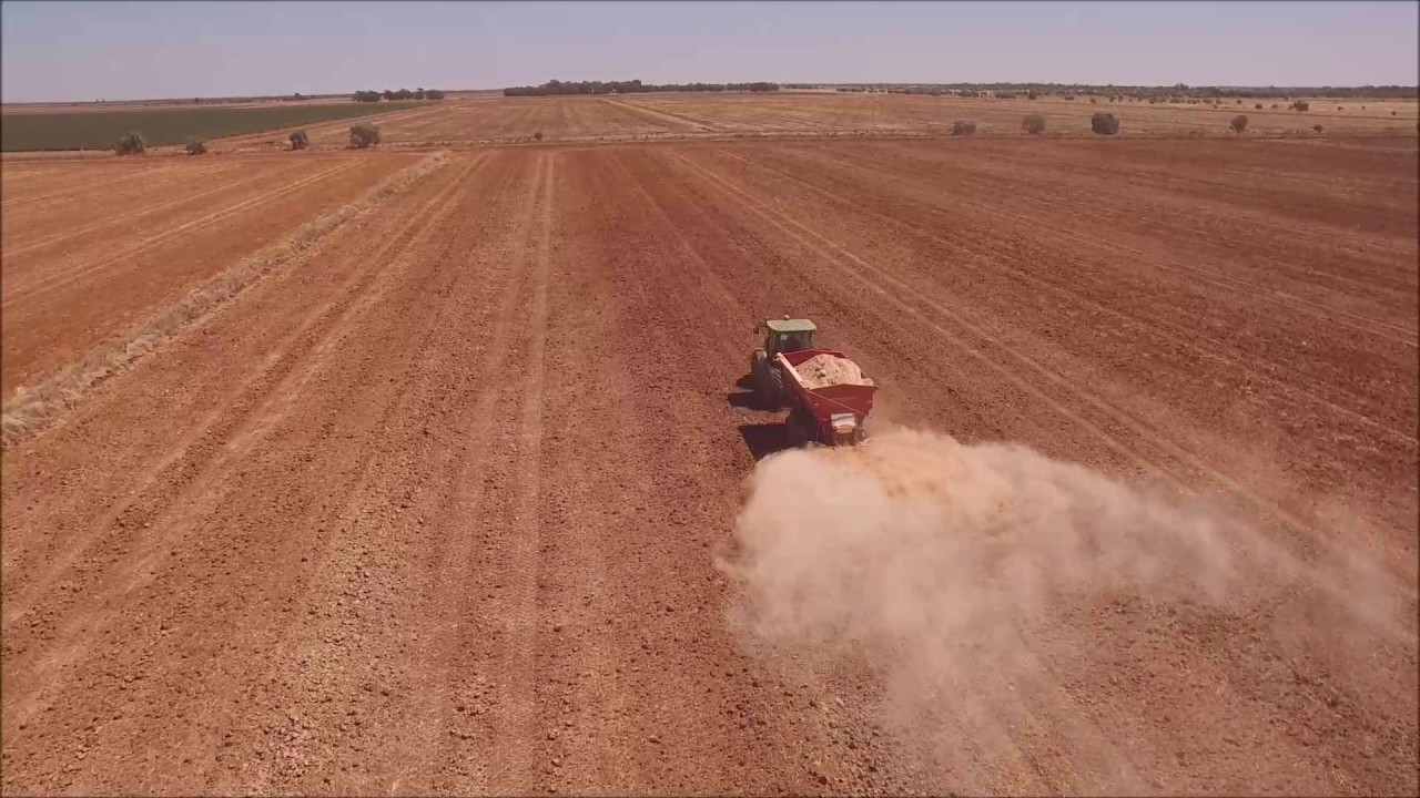 gypsum spreading
