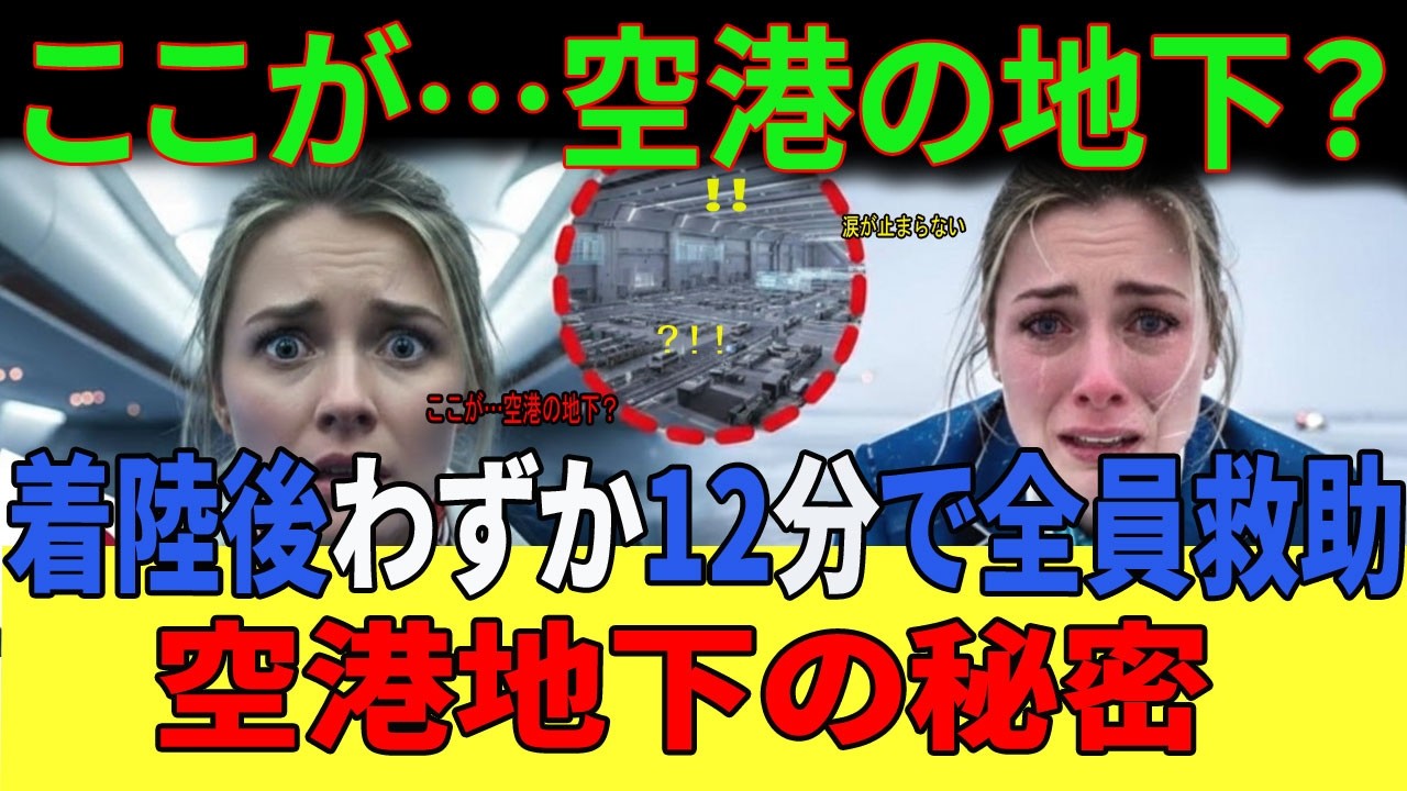 【海外の反応】「日本を馬鹿にしてごめんなさい」北欧のエリート乗務員が緊急着陸で号泣！空港地下に隠された日本の”異常な”技術力に世界が驚愕！