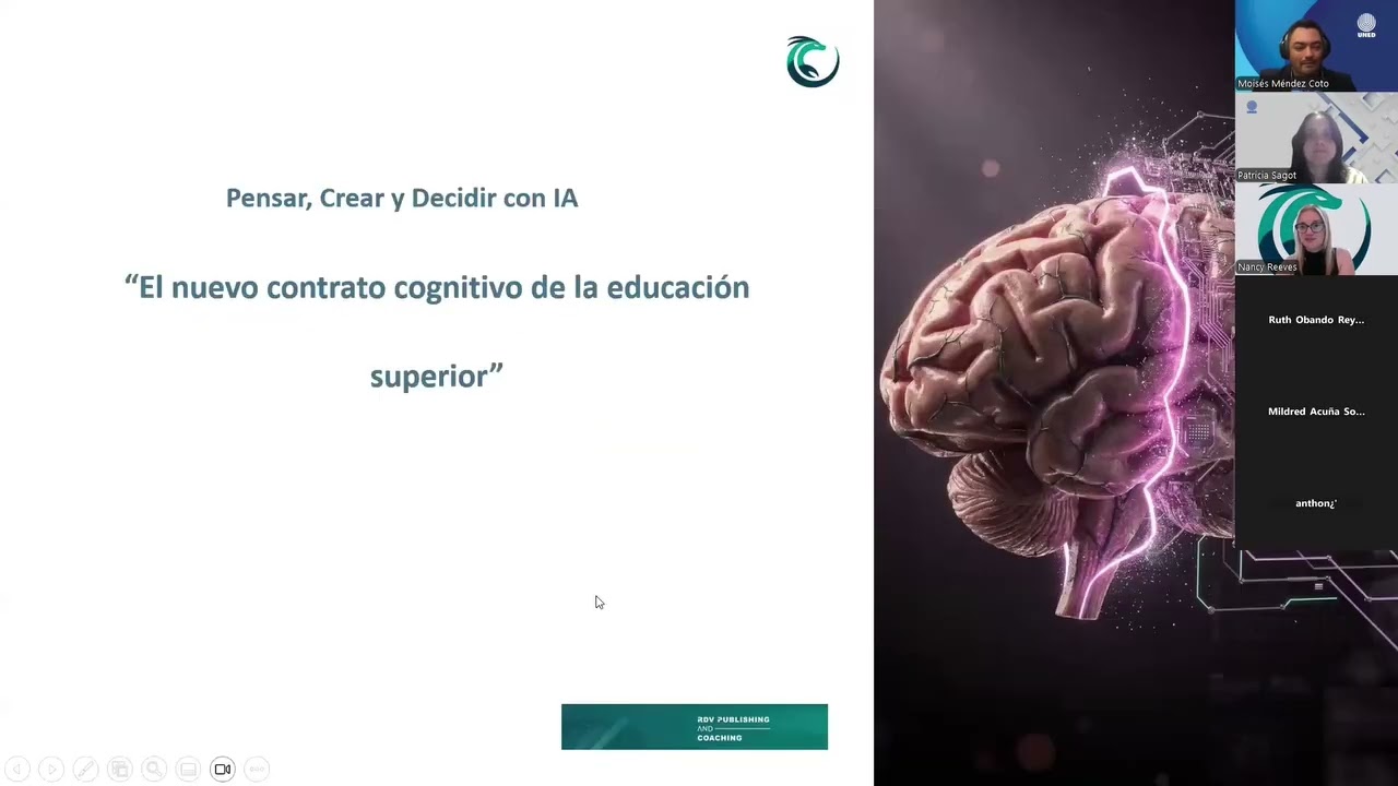 Webinar Pensar, crear y decidir con IA: Ética, Humanidad y Futuro Profesional en la Educ. Sup.