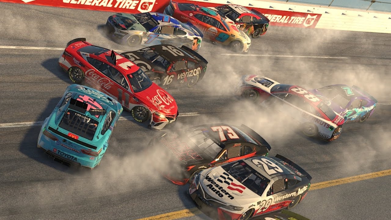 iRacing - NASCAR Cup Series - Talladega - Crash Compilation