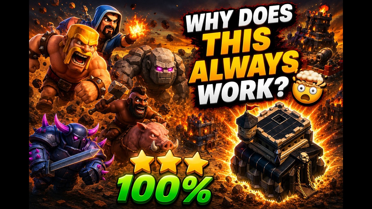 TH9 Pro Ground Attack Guide💥|  Easy 100% 3 Star | The Secret TH9 Army Pros Don't Want You to Know! 😱