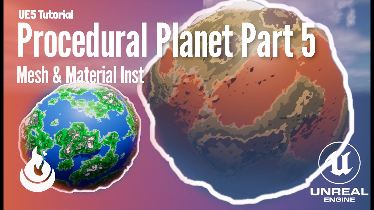 Unreal Engine 5 | Procedural Planet Generation Part 5: Mesh Displacement