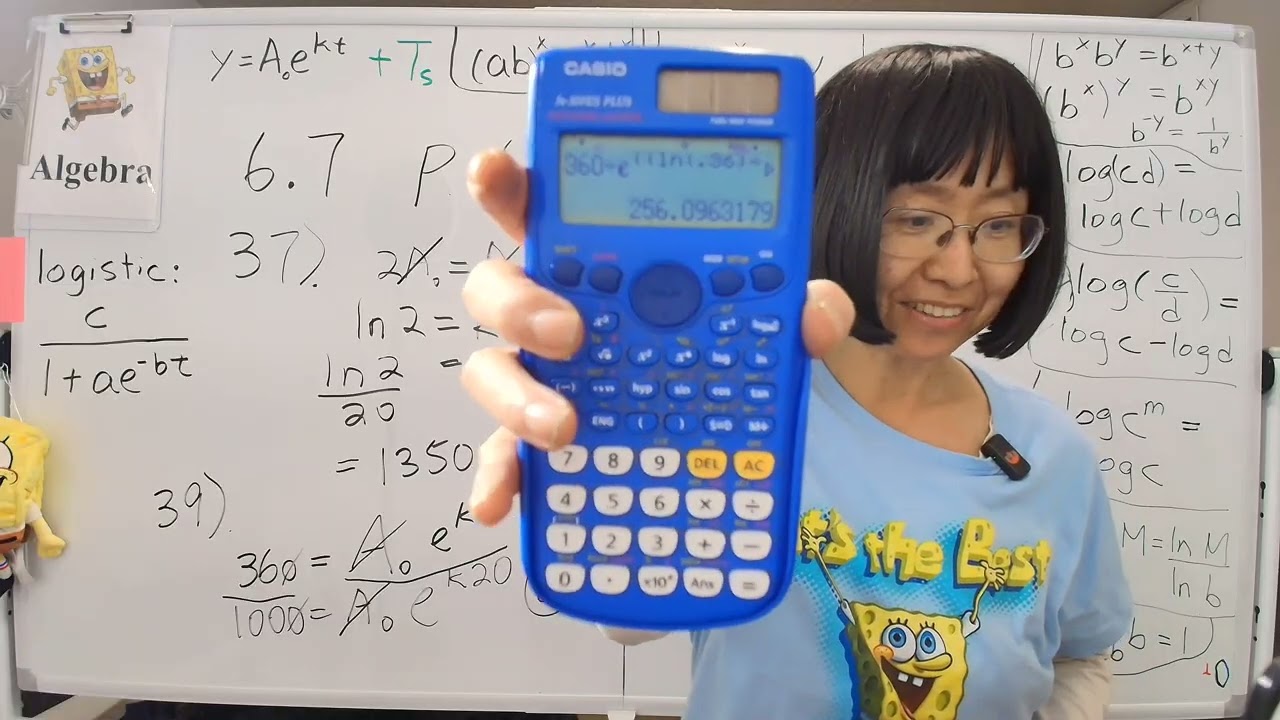 Algebra Chapter 6.7 Part 3 of 3 Exponential and Logarithmic Models with free Openstax textbook