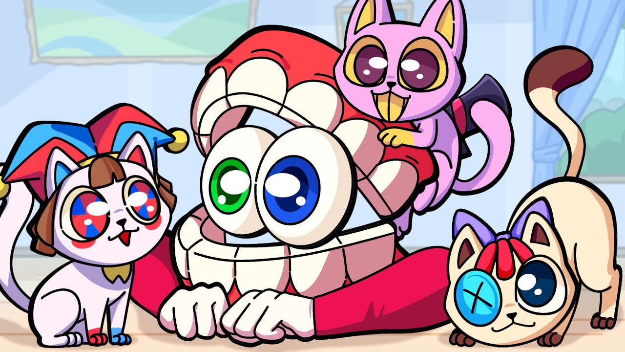 THE AMAZING DIGITAL CIRCUS but CATS // Poppy Playtime Chapter 3 Animation