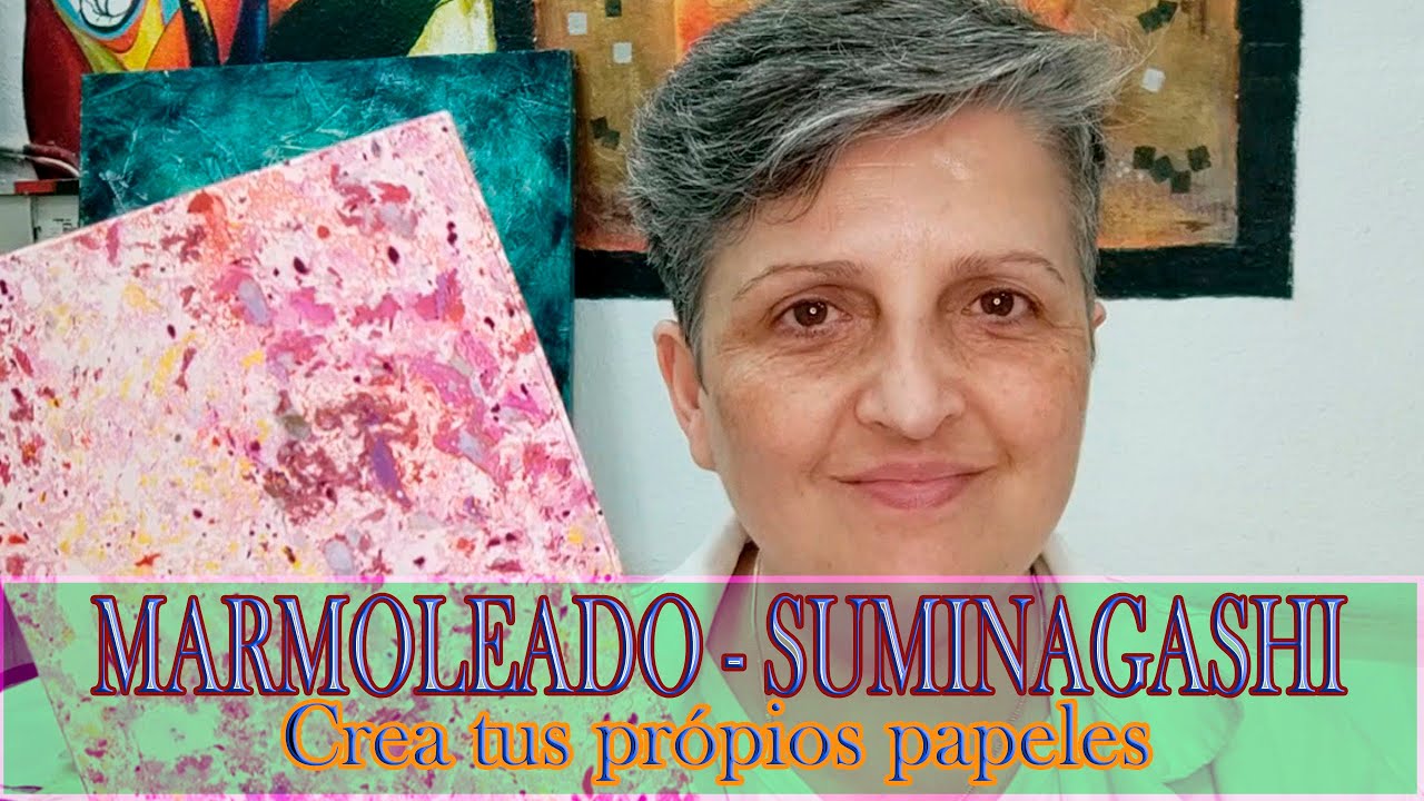 MARMOLEADO  CON OLEO - TÉCNICA SUMINAGASHI