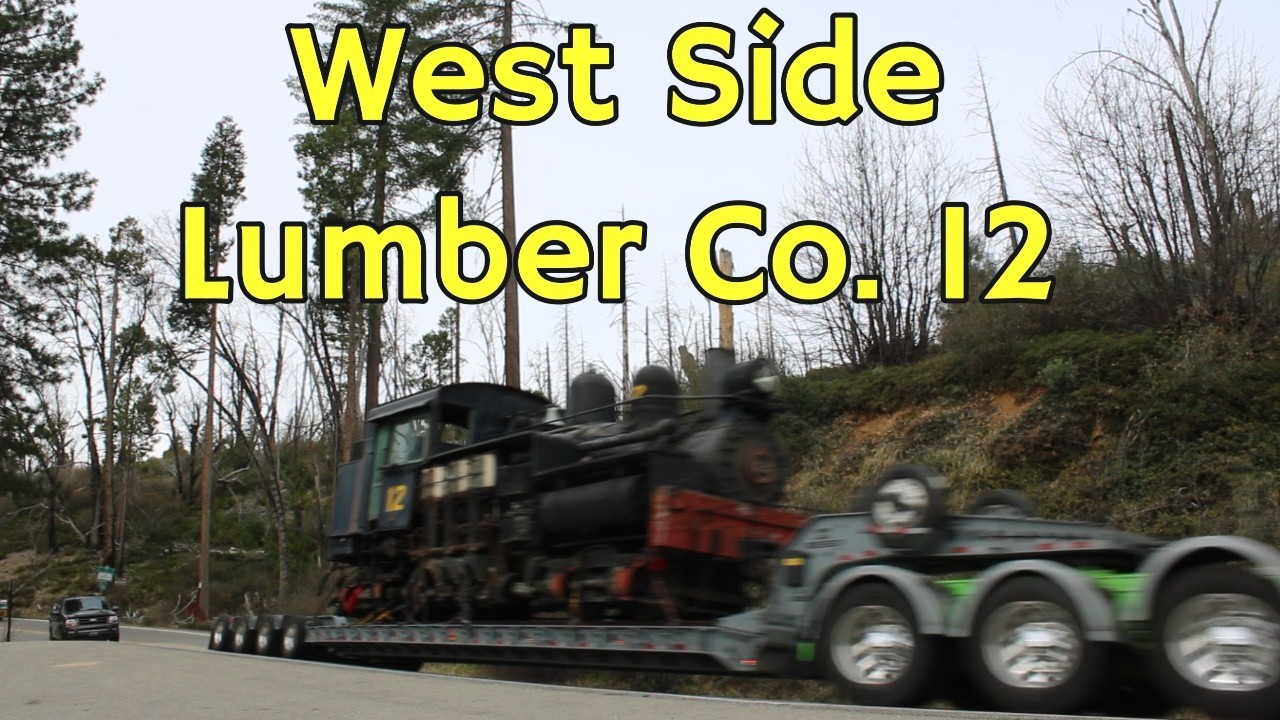 West Side Lumber Company Shay 12 on its way to the Yosemite Mountain Sugar Pine Railroad