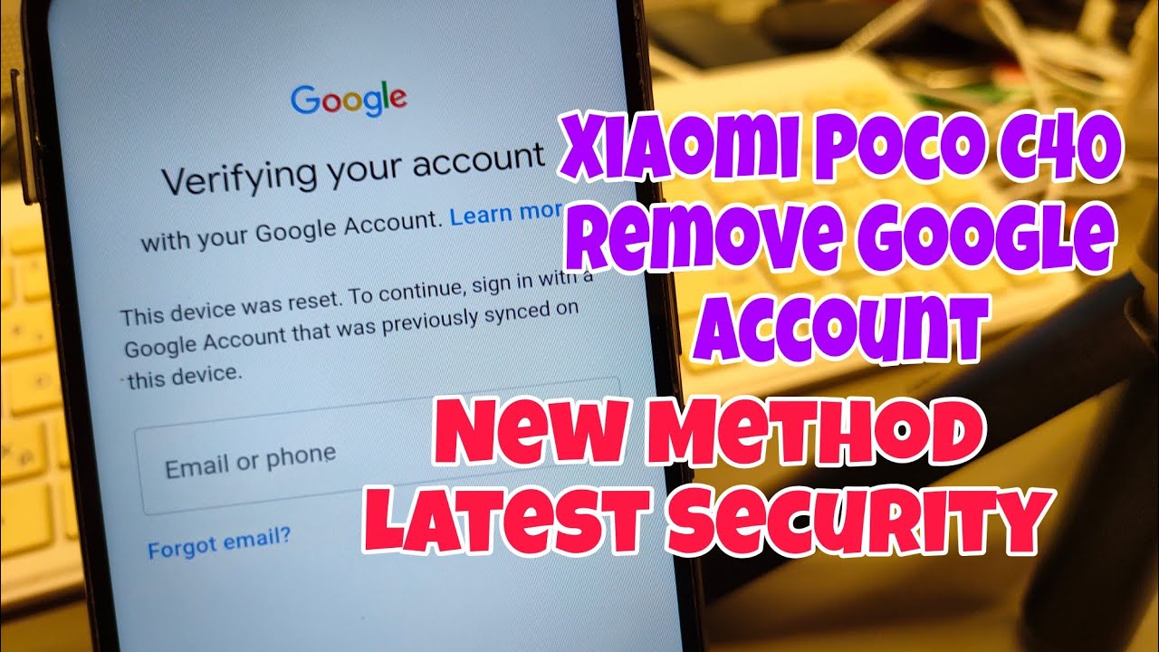 BOOM! Xiaomi Poco C40 (220333QPG). Remove Google Account, Bypass FRP, Without PC.