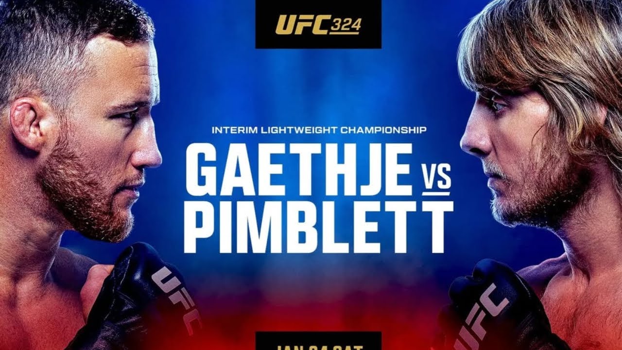 UFC 324 LIVE GAETHJE VS PIMBLETT LIVESTREAM & FULL FIGHT COMPANION
