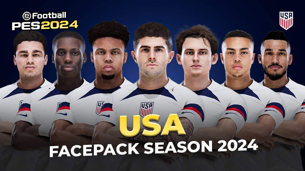 USA Facepack 2024 Season - Football Life 2024 & PES 2021 (PC MOD)