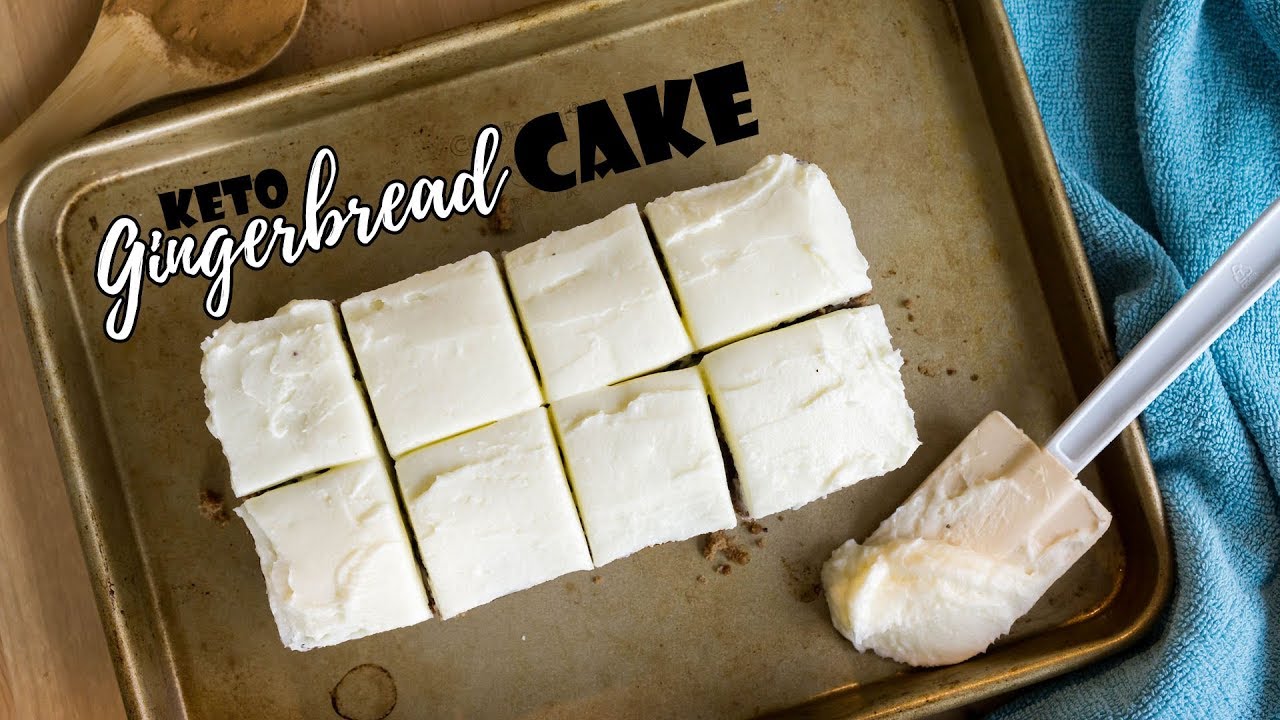 Keto Gingerbread Cake with Cream Cheese Icing