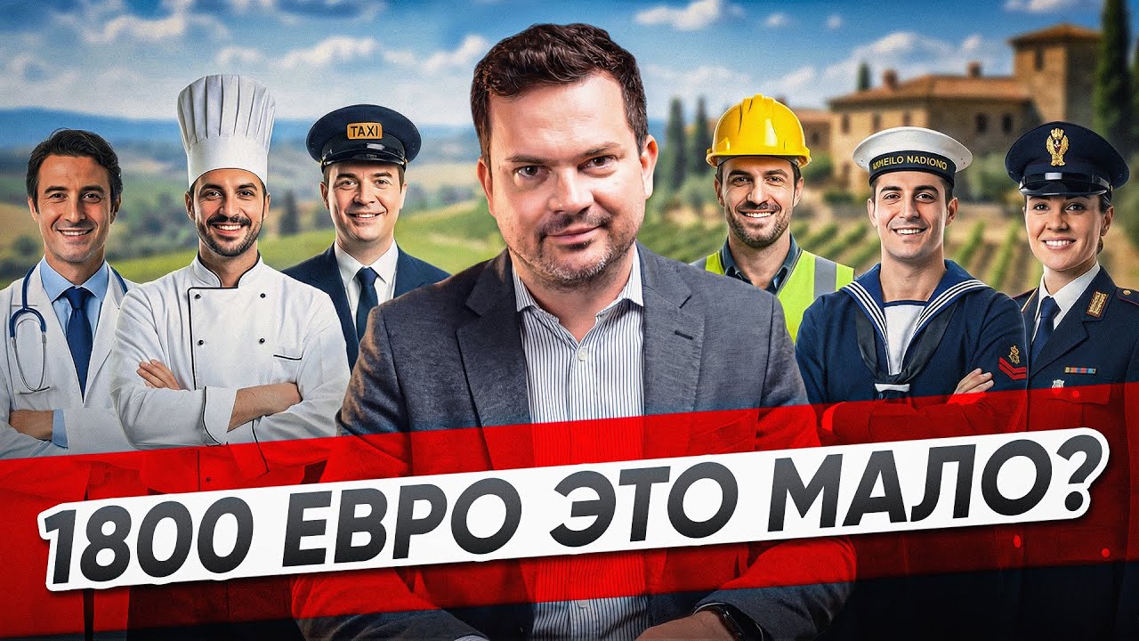 Зарплаты в Италии в 2026. Сколько зарабатывают итальянцы