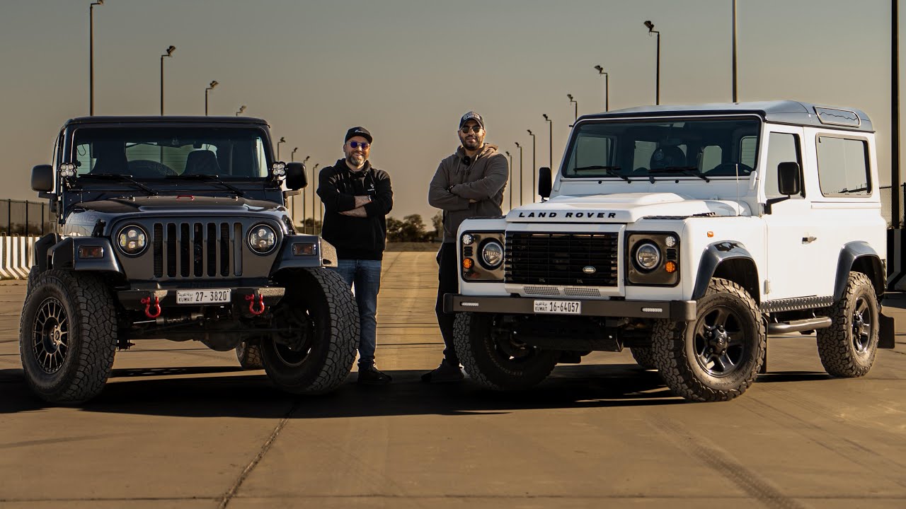 Defender vs wrangler tj | اخر ايقونات الدفع الرباعي