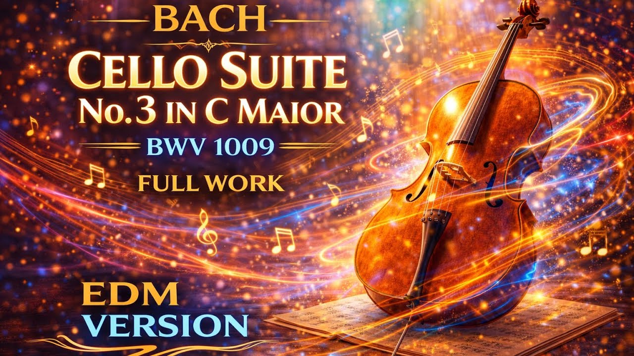 Bach — Cello Suite No. 3 in C Major BWV 1009 (Full Work) | EDM Version