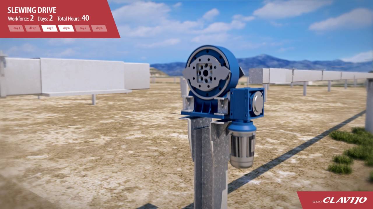 Instalación Seguidores de un eje SP160 de Grupo Clavijo