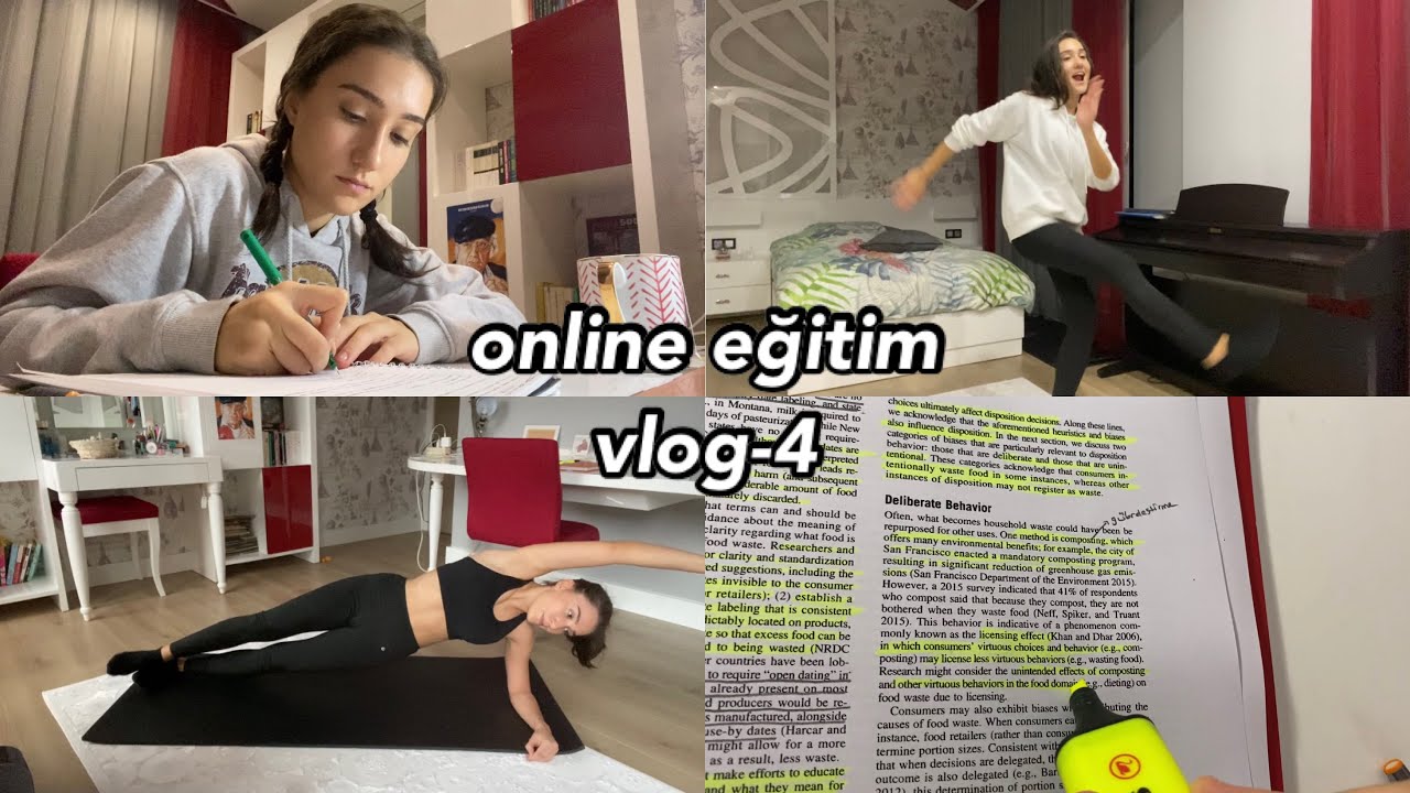 BOL DANSLI VE SPORLU BİR G&Uuml;N🕺🏻| Online Eğitim Vlog-4