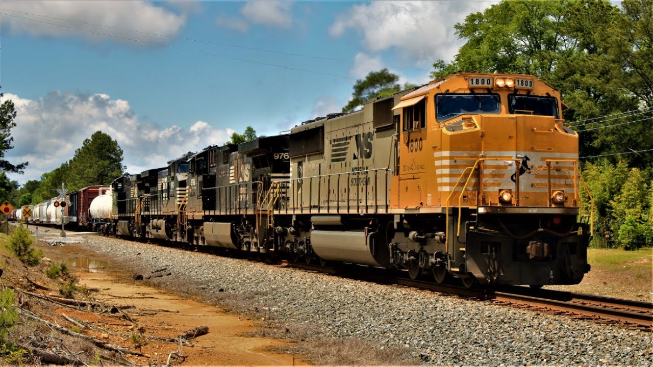 Progress Rail: NS 192 with NS 1800 leading – The Chase from Smallwood to Rock Hill, SC