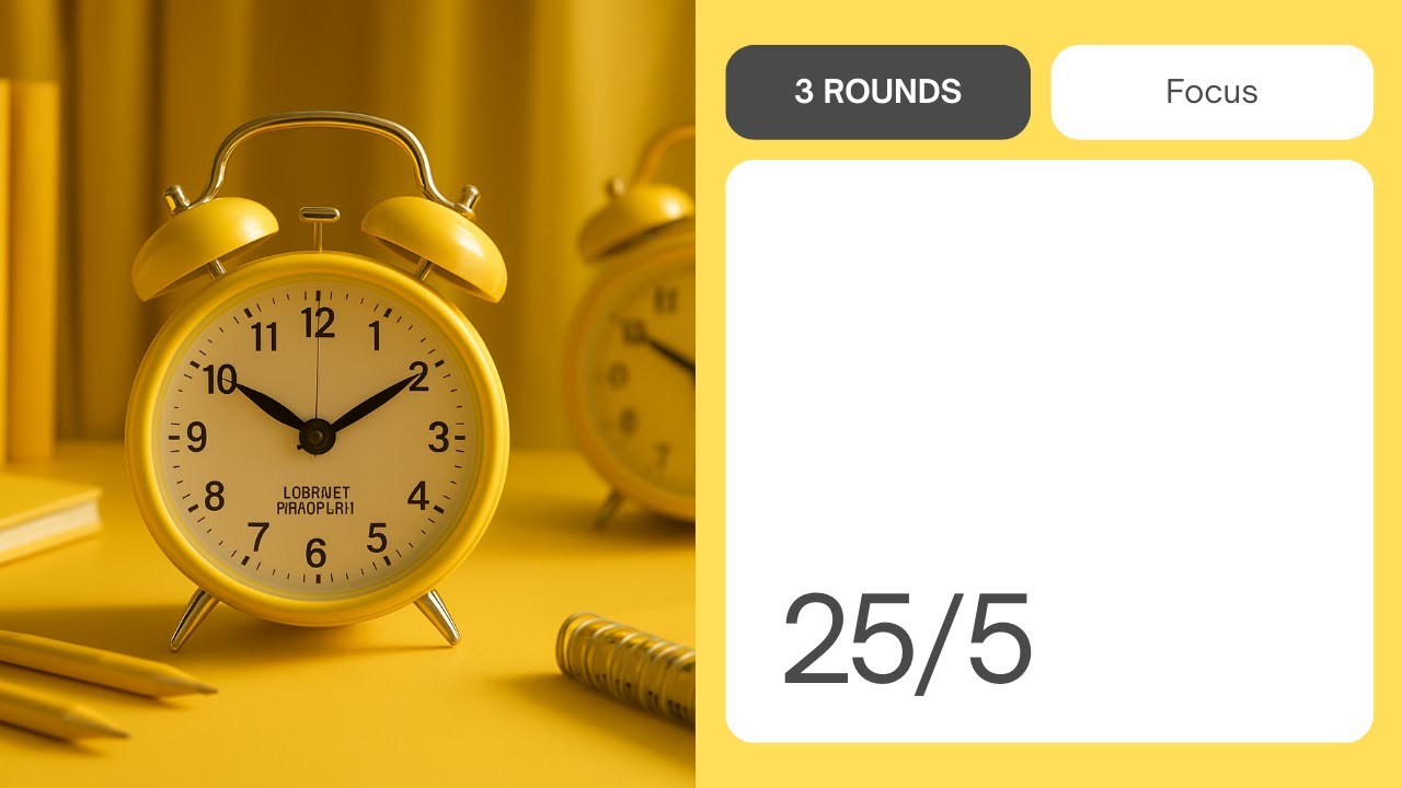 Pomodoro 25/5 | Study & Focus Timer