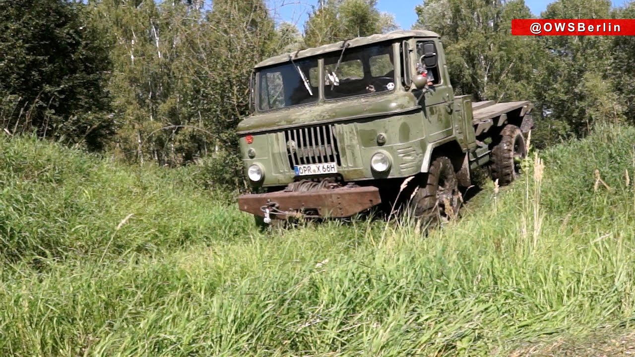 ГАЗ-66 на бездорожье – Off-Road Soviet (Russian) oldtimer 4x4 truck GAZ-66
