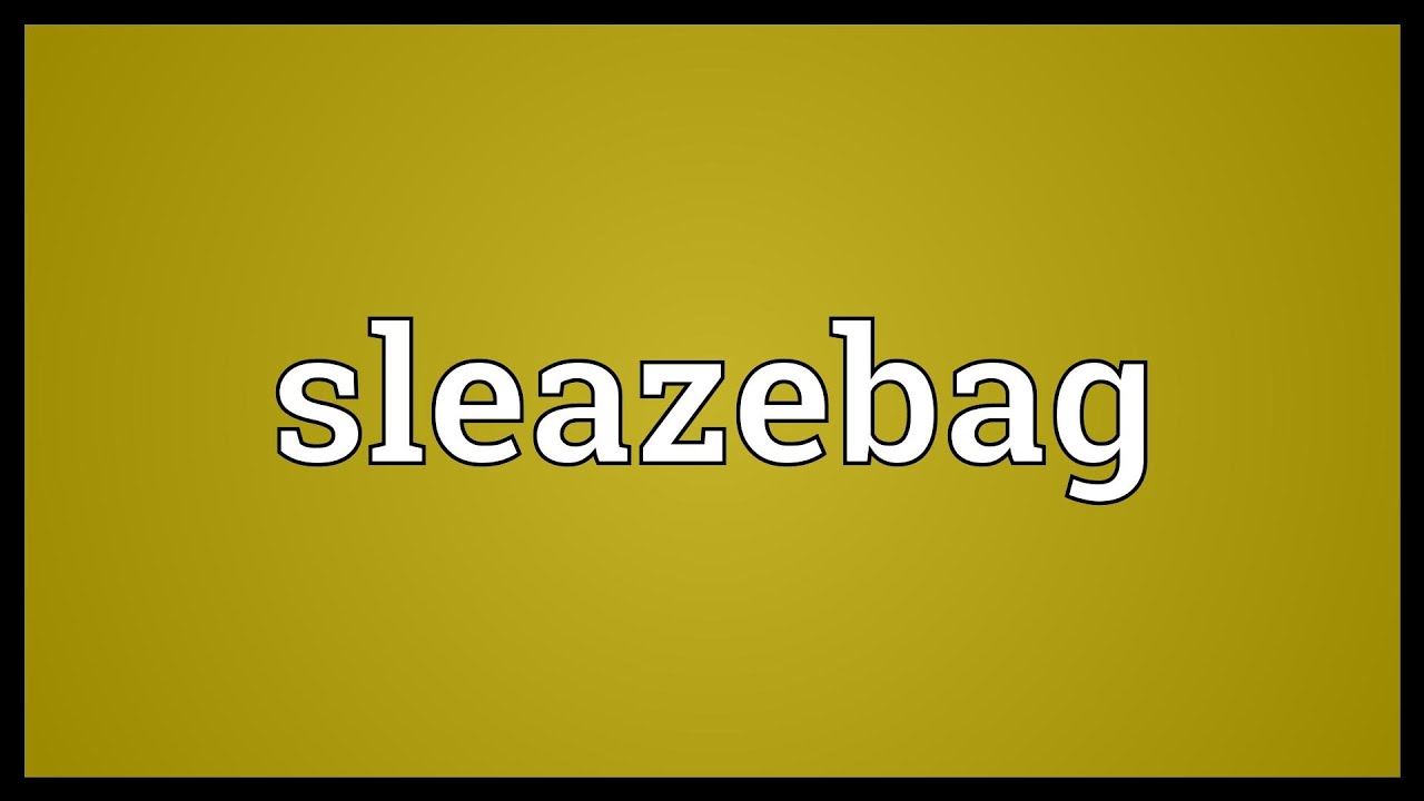 Sleazebag Meaning